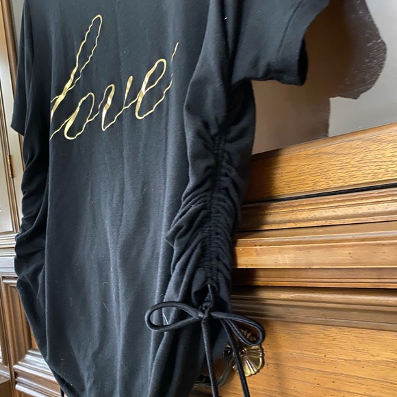 Victoria Secret Black W/Gold Cursive Love on Front - Picture 2 of 7